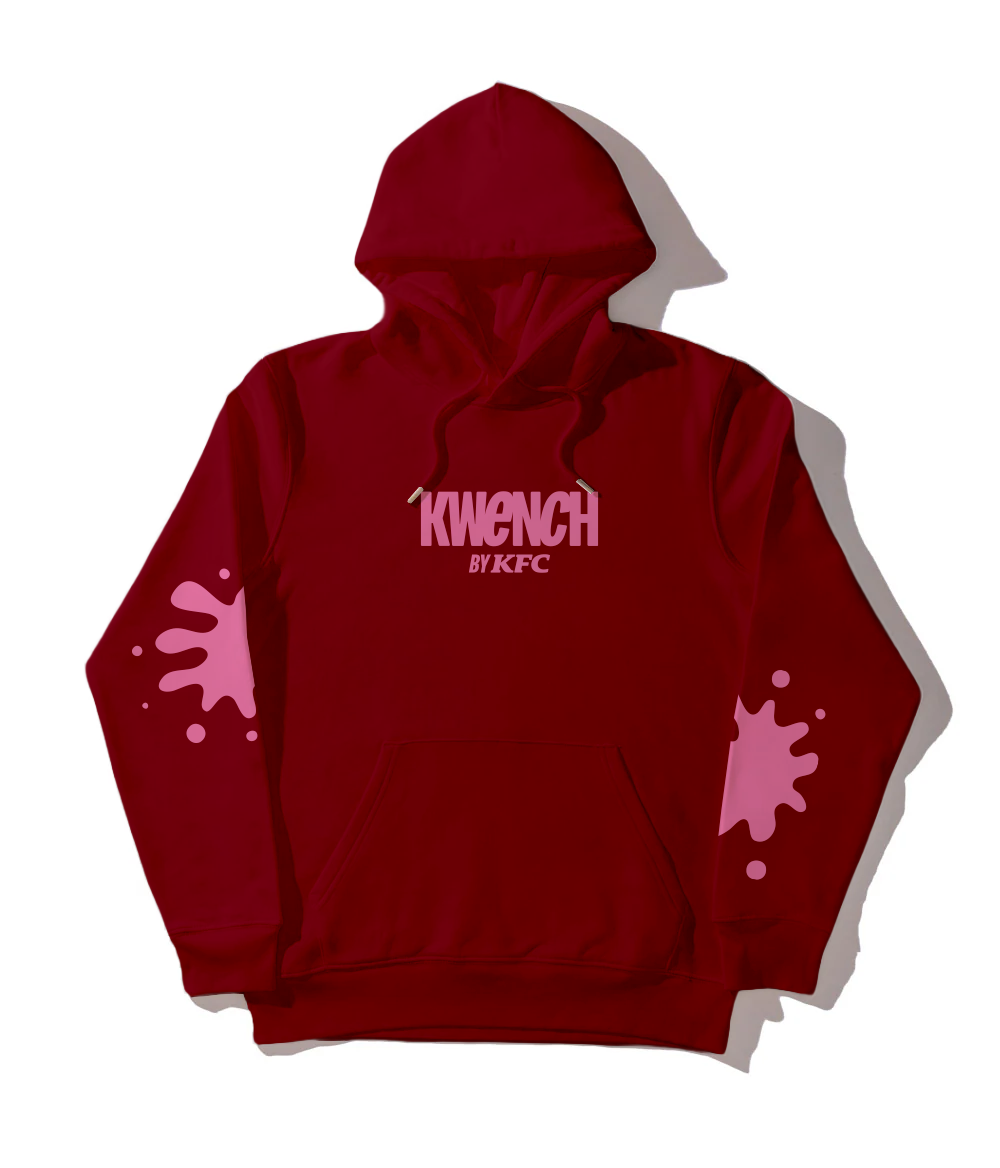 Kwench Drip Burgundy Hoodie